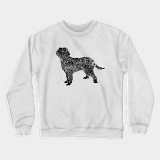 italian spinone dog black and white Crewneck Sweatshirt